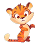 Mascotte tigre AllForKids